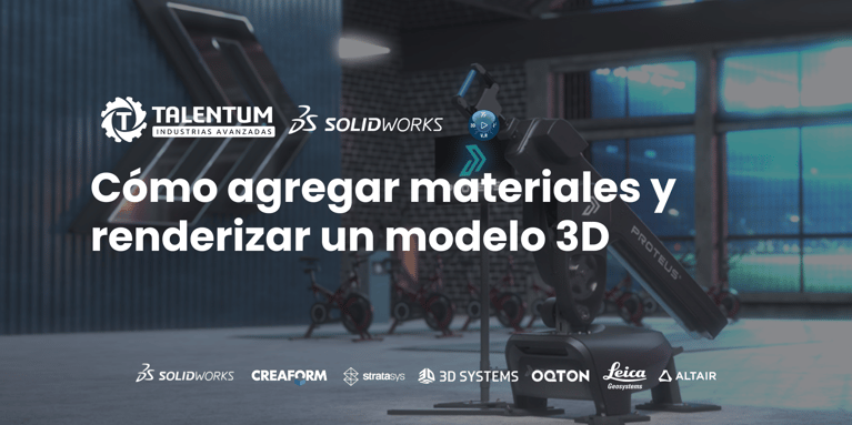 Cómo agregar materiales y renderizar un modelo 3D en SOLIDWORKS Professional