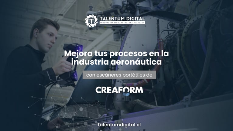 Mejora tus procesos en la industria aeronáutica con escáneres portátiles de CREAFORM