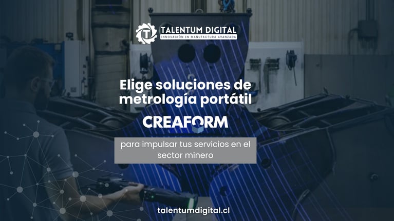 Elige soluciones de metrología portátil CREAFORM para impulsar tus servicios en el sector minero